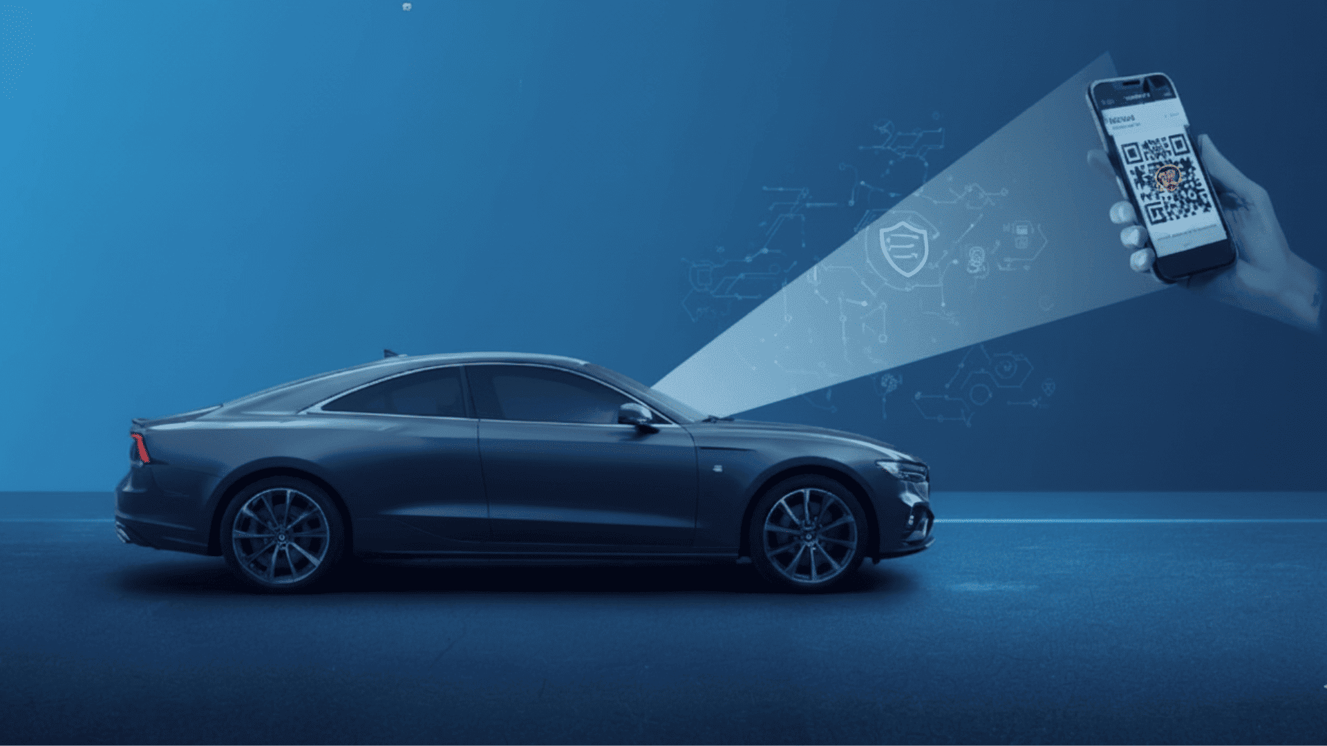 A safe and modern car on an open road